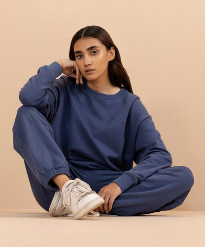 Sapphire - Fleece Back Oversized Sweatshirt