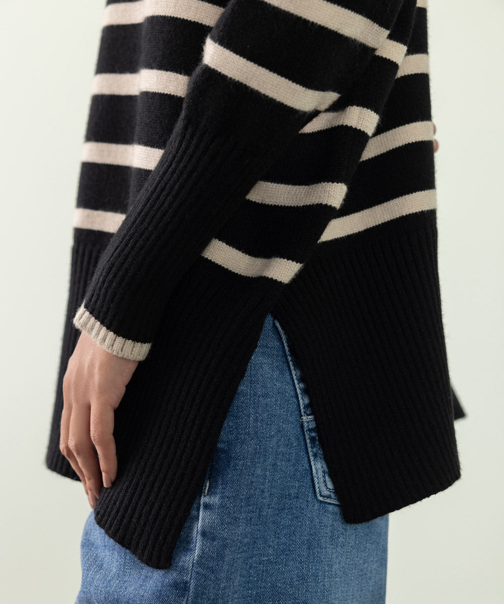 Sapphire - Oversized Striped Sweater