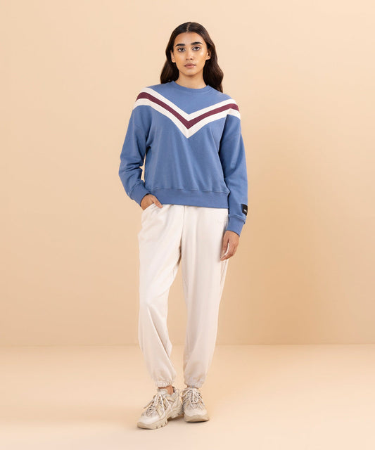 Sapphire - Color Blocked Sweatshirt