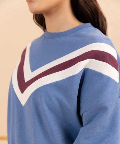 Sapphire - Color Blocked Sweatshirt