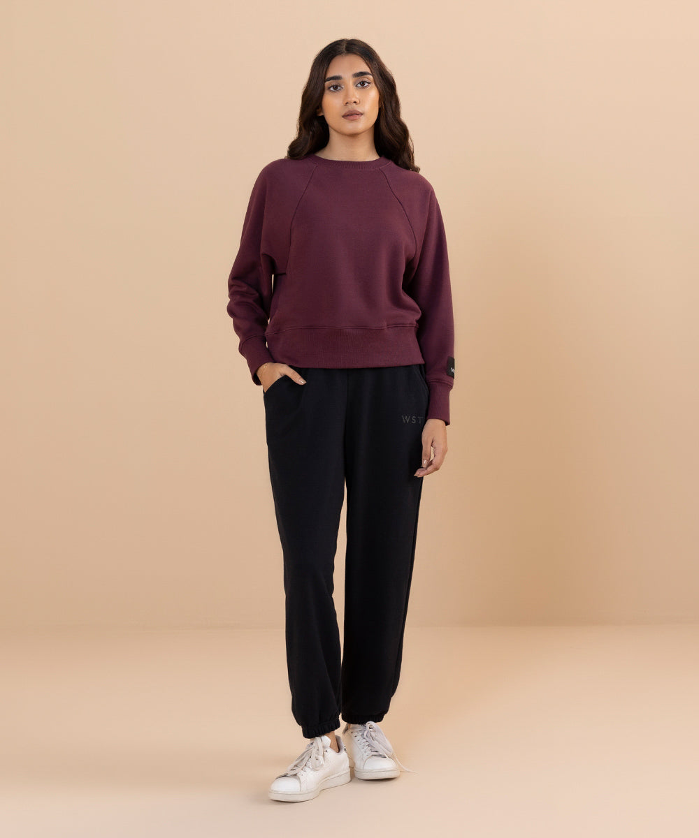 Sapphire - Loose Fit Cropped Sweatshirt