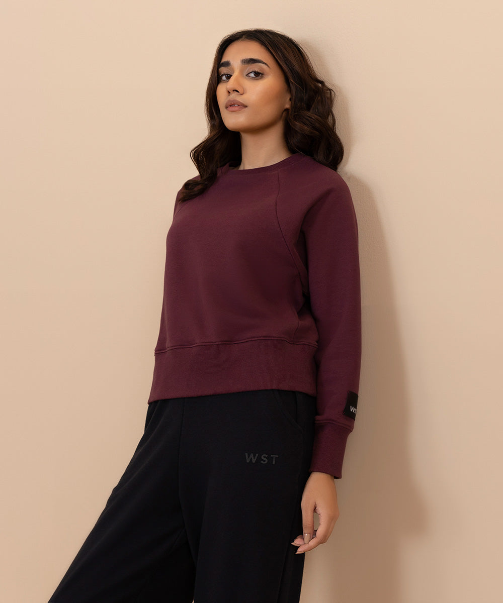 Sapphire - Loose Fit Cropped Sweatshirt