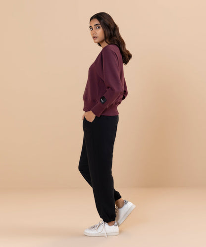 Sapphire - Loose Fit Cropped Sweatshirt