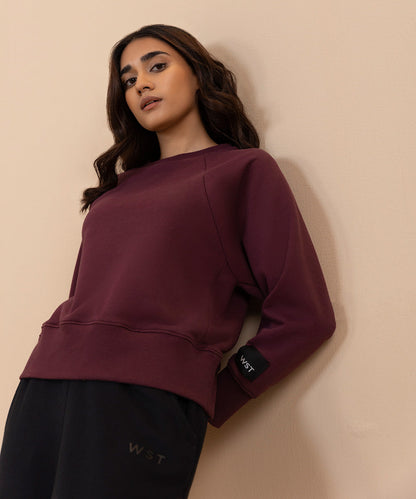 Sapphire - Loose Fit Cropped Sweatshirt