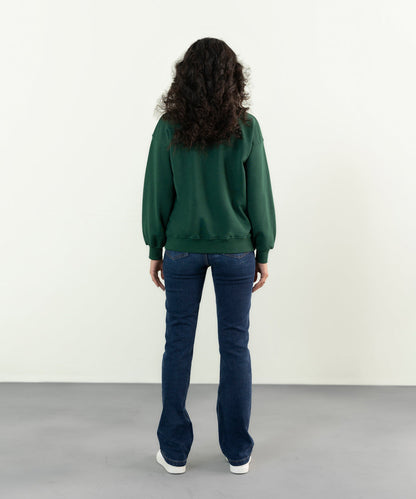 Sapphire - Oversized Sweatshirt With Garphic