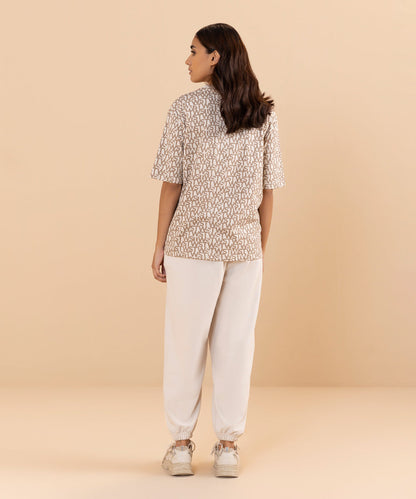 Sapphire - Short Sleeve T-Shirt With Overall Print