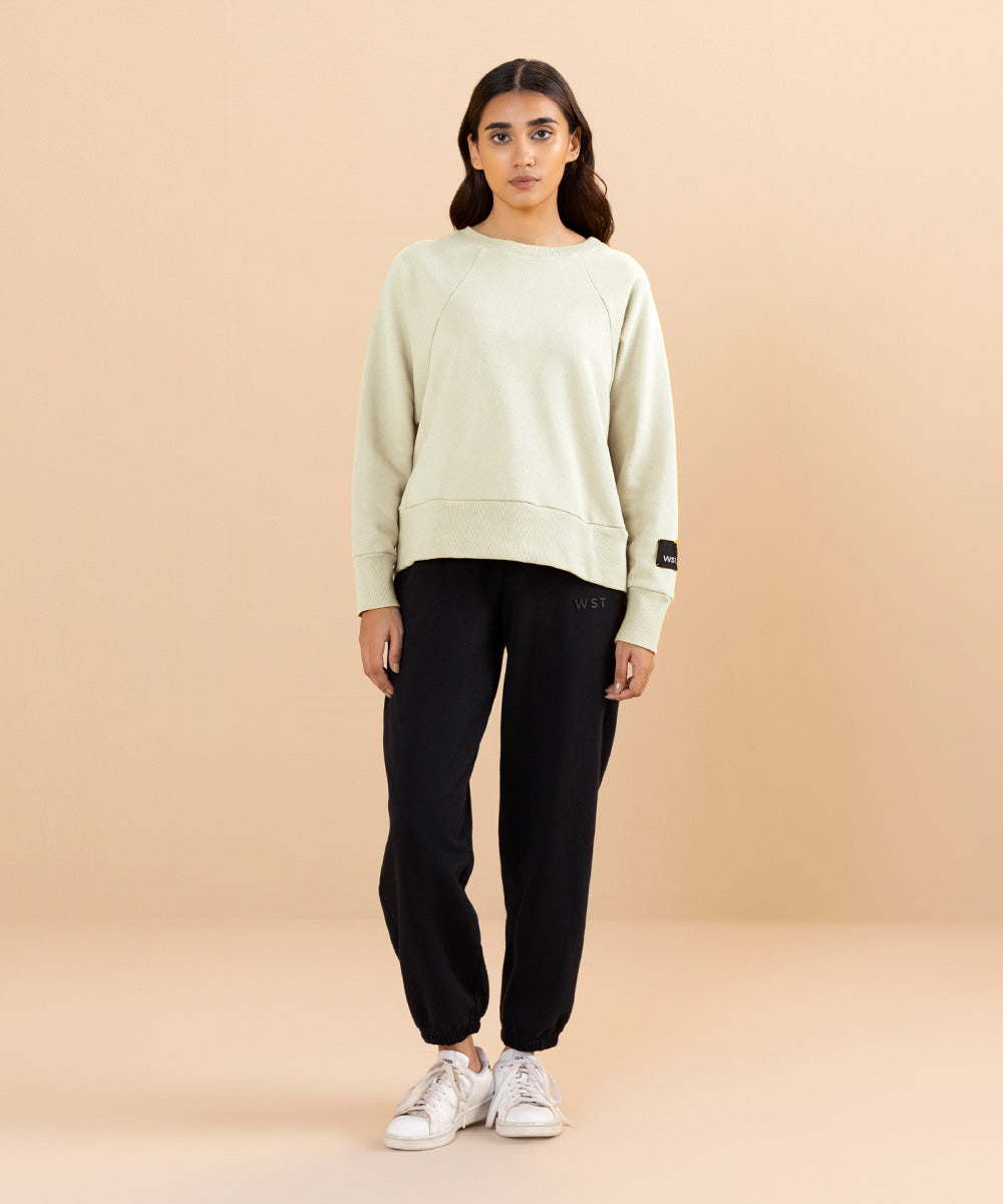 Sapphire - Loose Fit Cropped Sweatshirt