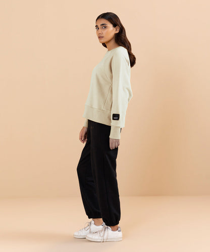 Sapphire - Loose Fit Cropped Sweatshirt