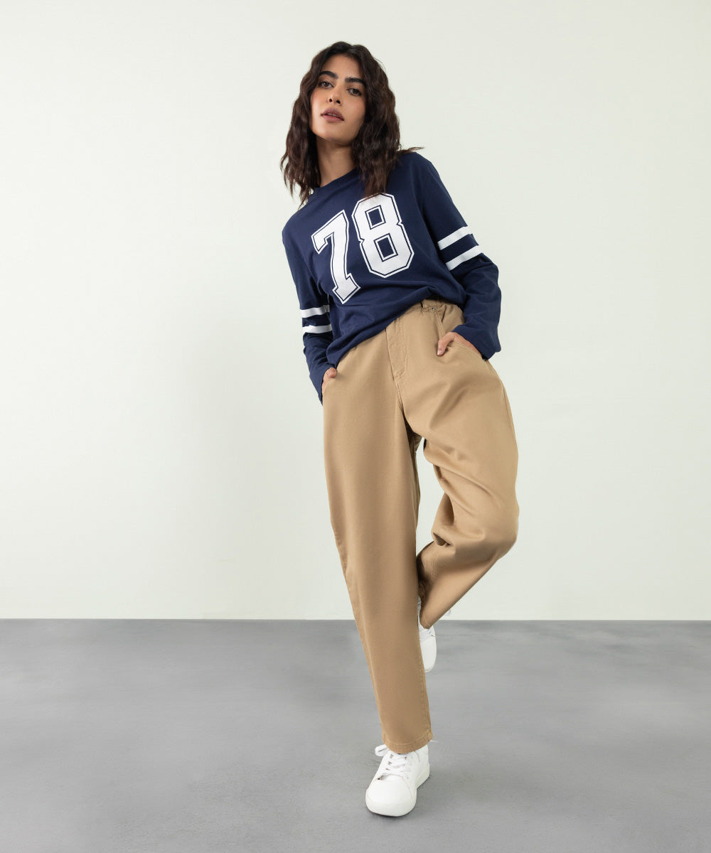 Sapphire - Full Sleeves Printed T-Shirt