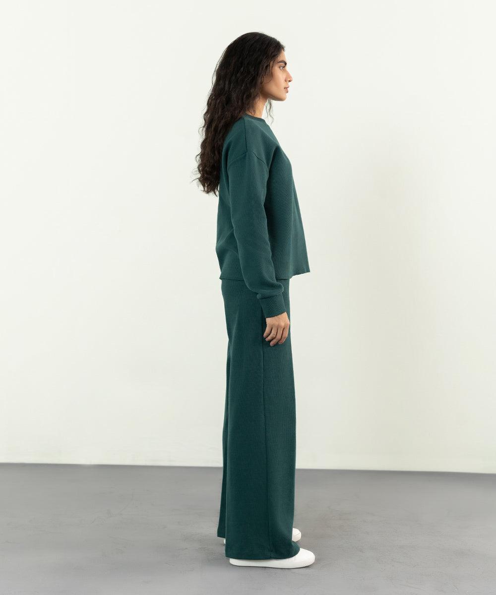 Sapphire - Ribbed Sweatshirt