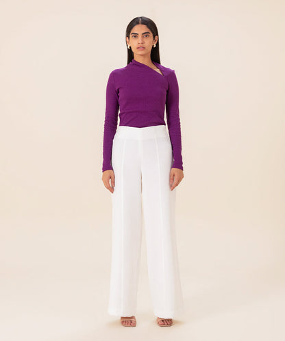 Sapphire - Asymmetric Ribbed Top