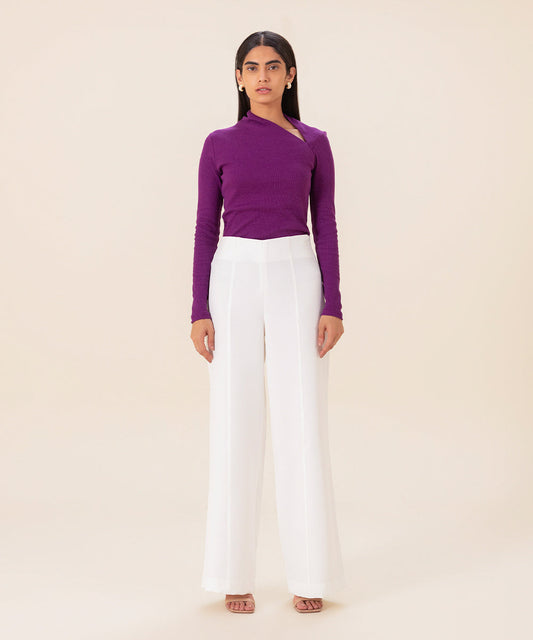 Sapphire - Asymmetric Ribbed Top