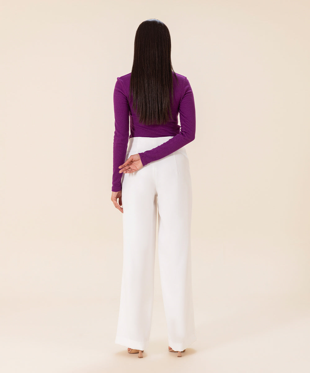 Sapphire - Asymmetric Ribbed Top