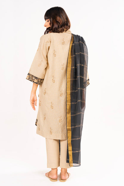 3 Pc Embroidered Dobby Outfit