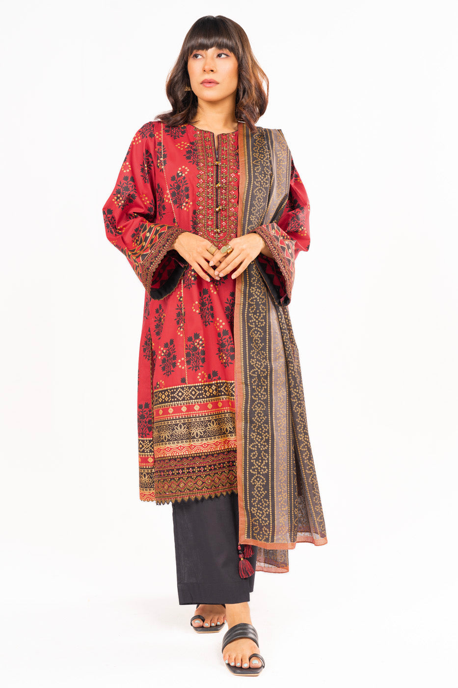 2 Pc Printed Cambric Outfit