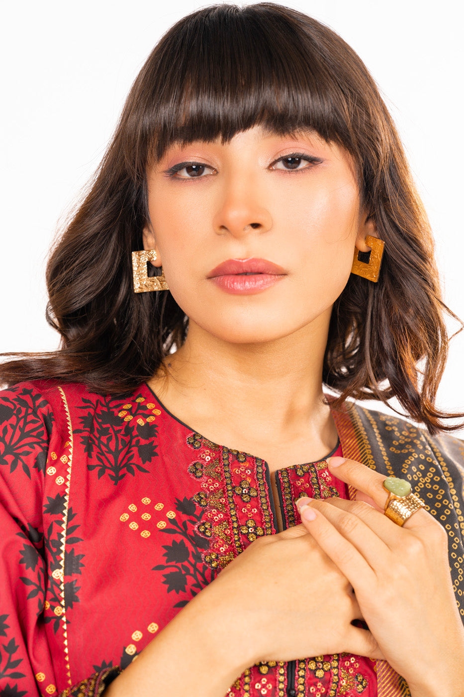 2 Pc Printed Cambric Outfit