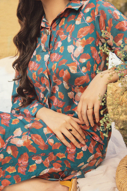 BTW - TEAL PRINTED 2-PCS