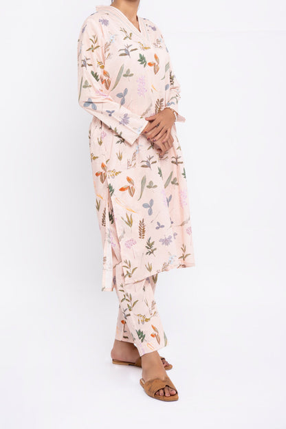 BTW - PEACH PRINTED CO-ORD SET S/T