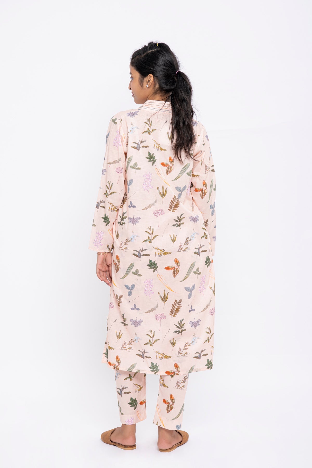 BTW - PEACH PRINTED CO-ORD SET S/T