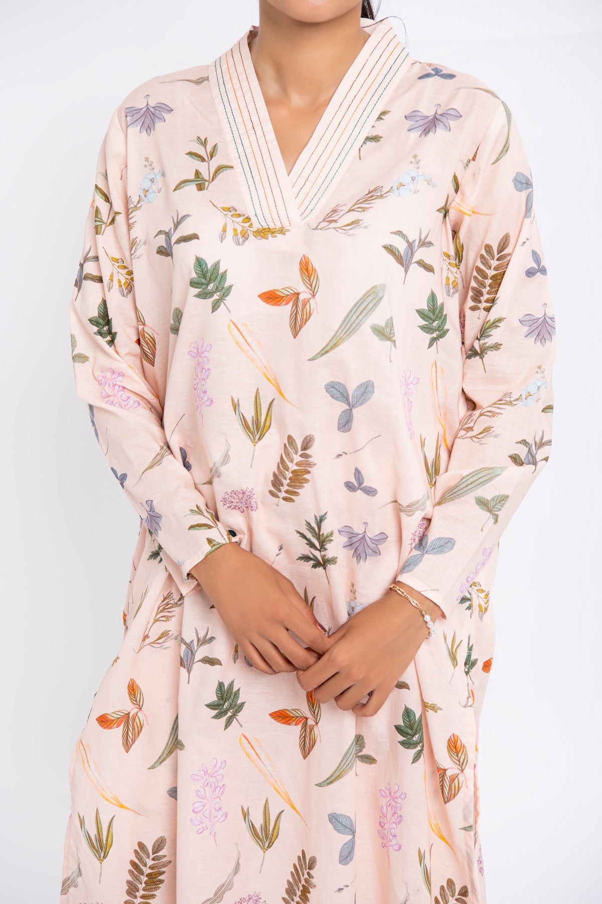 BTW - PEACH PRINTED CO-ORD SET S/T