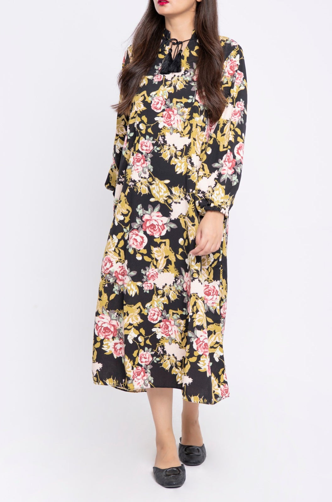 BTW - PRINTED FLORAL DRESS