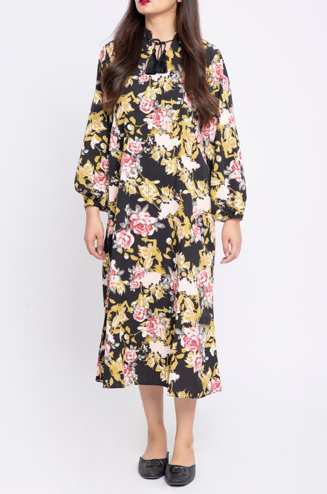 BTW - PRINTED FLORAL DRESS