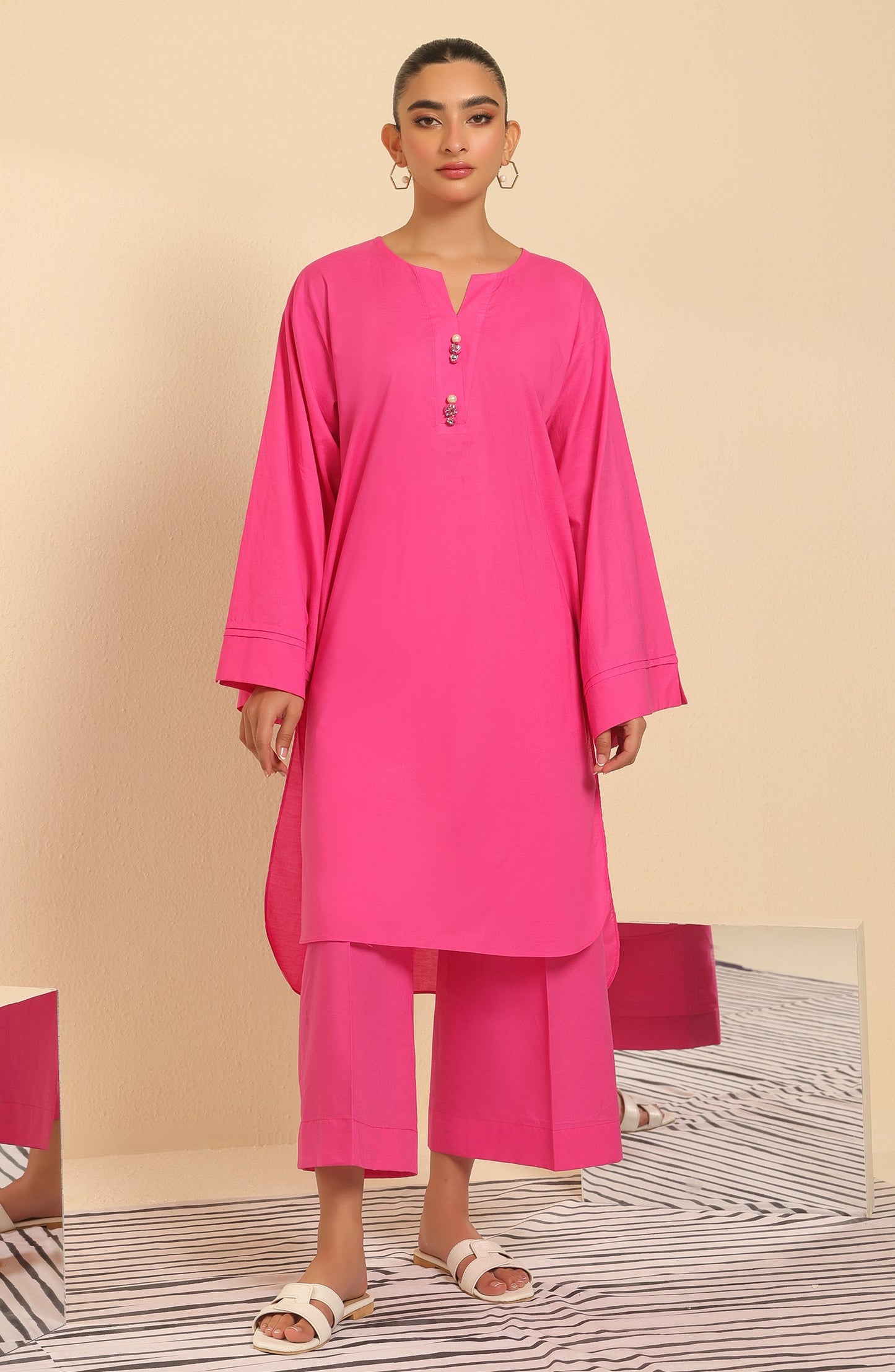 Orient - Stitched 2 Piece Plain Cambric Shirt and Cambric Pant
