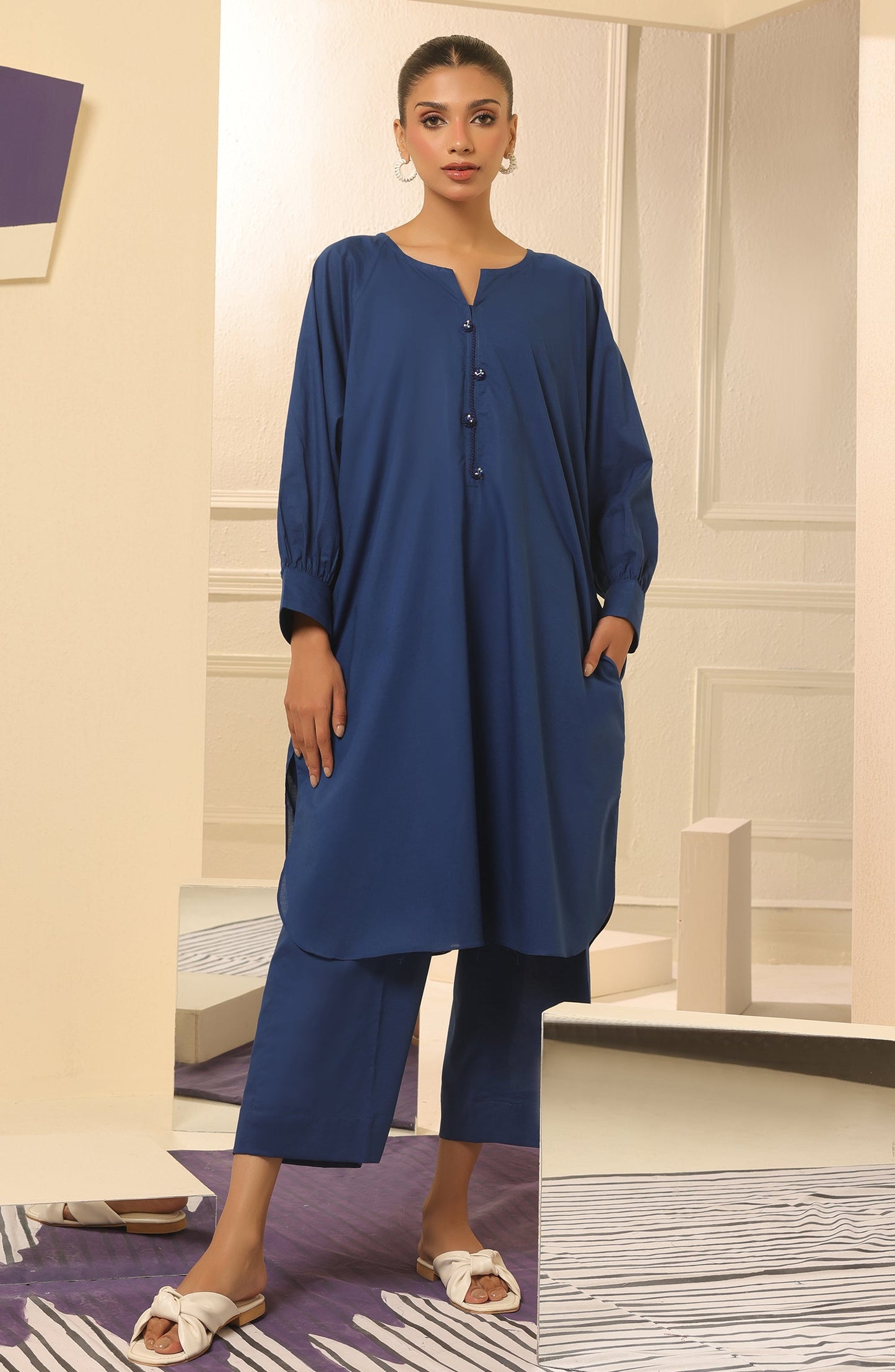 Orient - Stitched 2 Piece Plain Cambric Shirt and Cambric Pant