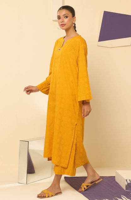 Orient - Stitched 2 Piece Plain Jacquard Shirt and Jacquard Pant
