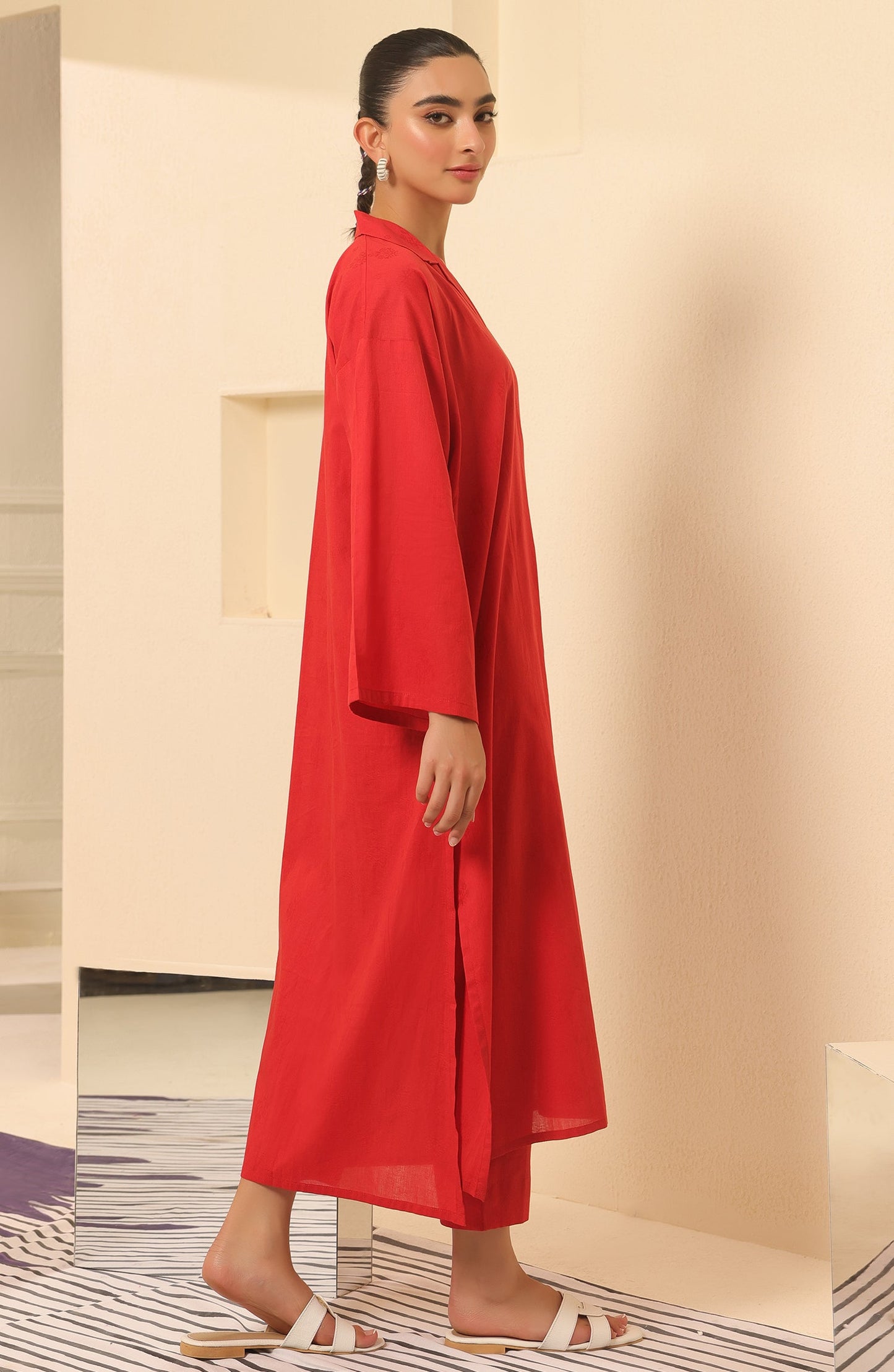 Orient - Stitched 2 Piece Plain Jacquard Shirt and Jacquard Pant