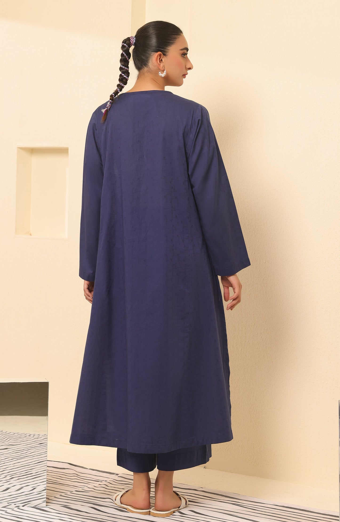 Orient - Stitched 2 Piece Plain Jacquard Shirt and Jacquard Pant