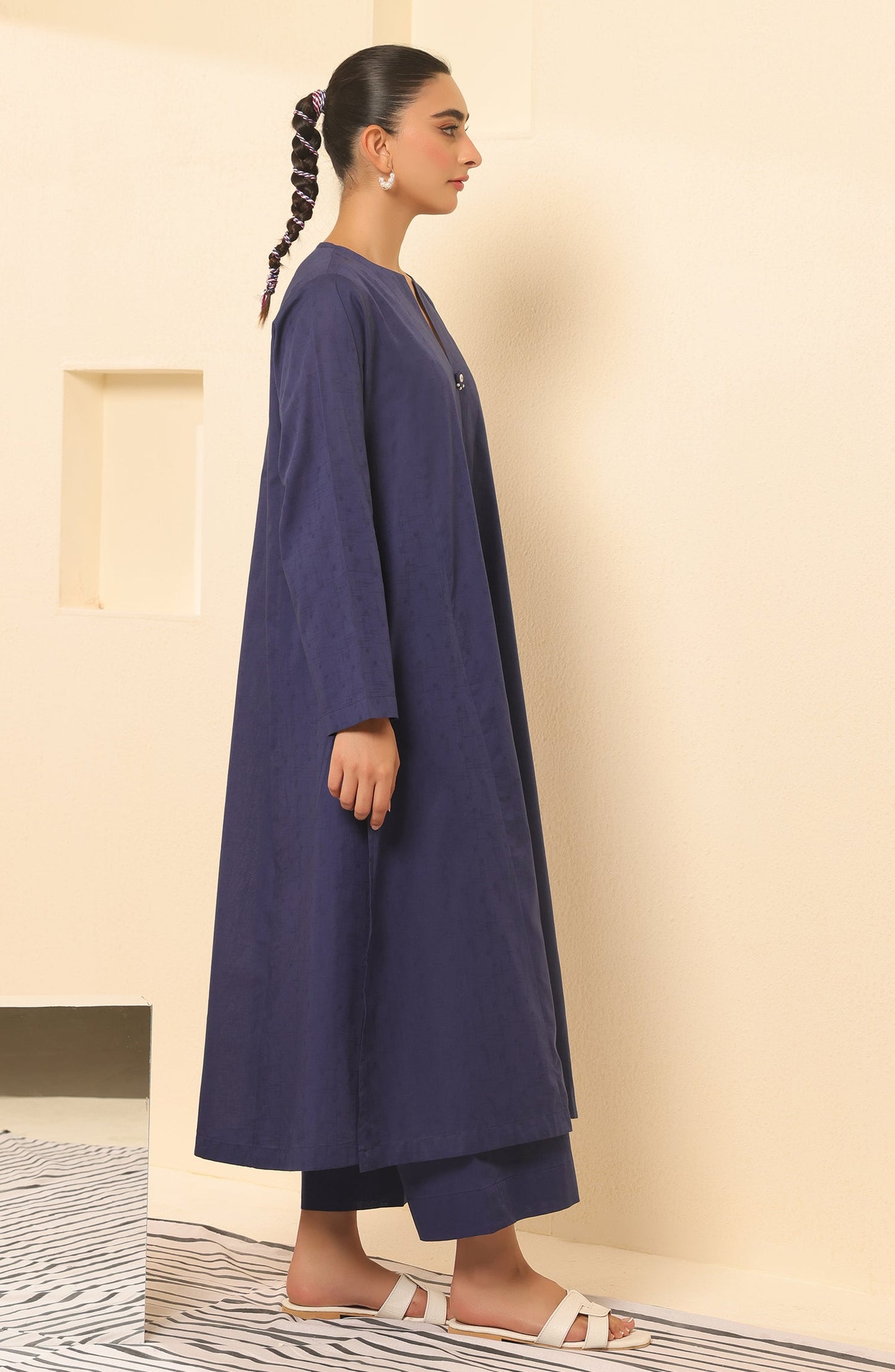 Orient - Stitched 2 Piece Plain Jacquard Shirt and Jacquard Pant