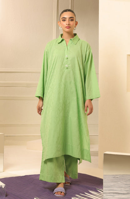 Orient - Stitched 2 Piece Plain Jacquard Shirt and Jacquard Pant
