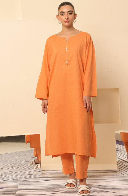 Orient - Stitched 2 Piece Plain Jacquard Shirt and Jacquard Pant