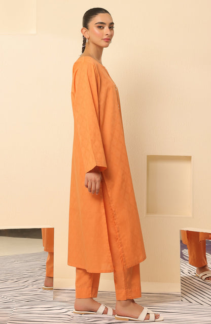 Orient - Stitched 2 Piece Plain Jacquard Shirt and Jacquard Pant
