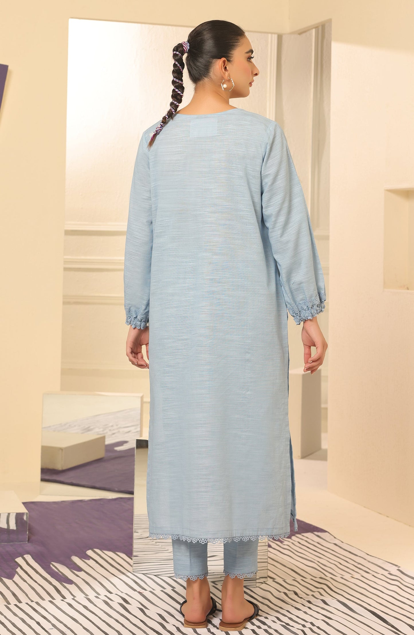 Orient - Stitched 2 Piece Plain Khaddar Shirt and Khaddar Pant