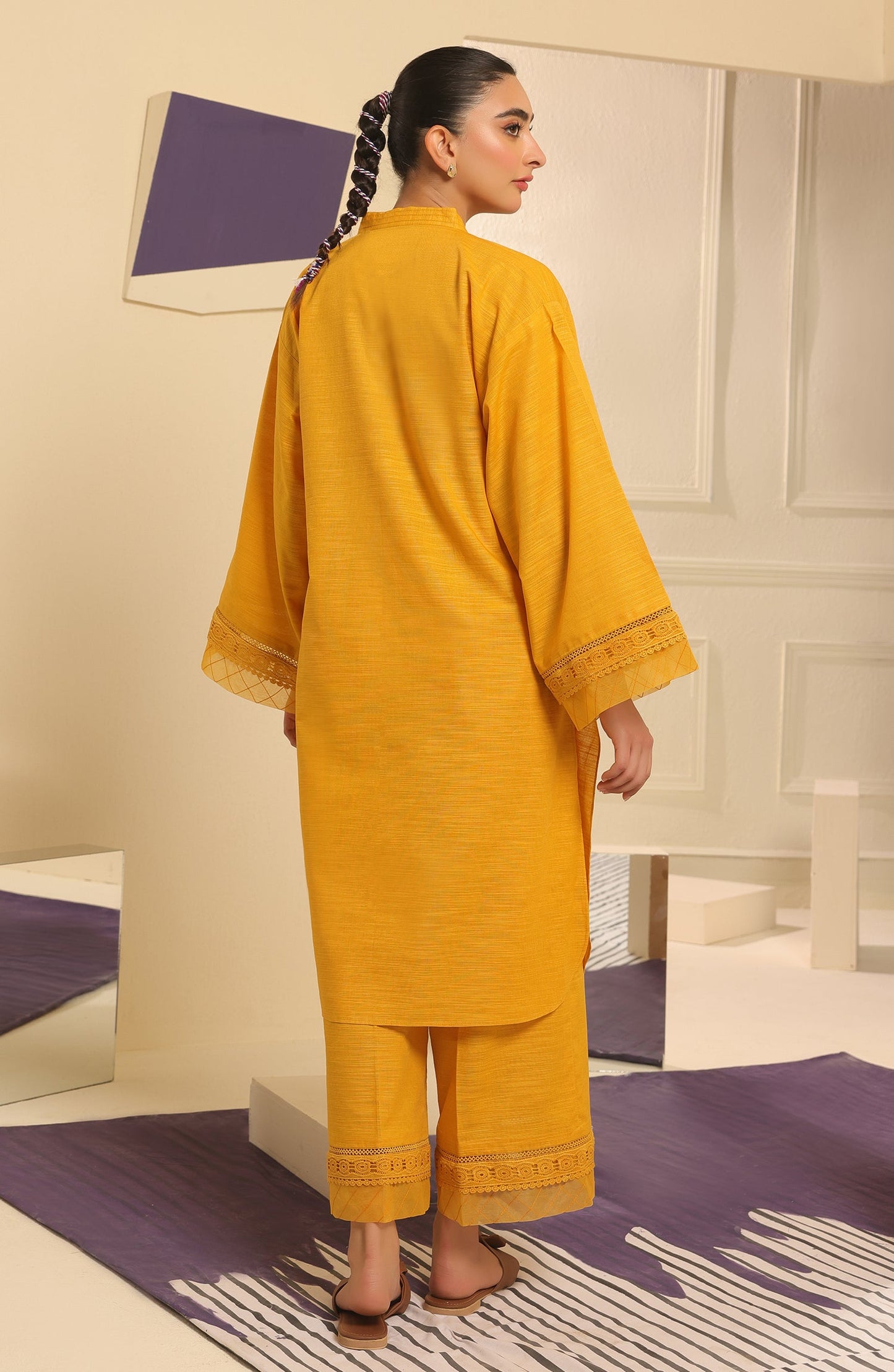 Orient - Stitched 2 Piece Plain Khaddar Shirt and Khaddar Pant