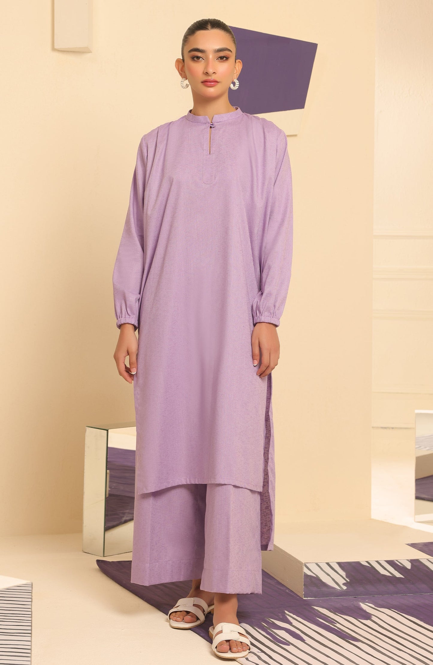 Orient - Stitched 2 Piece Plain Poly Viscose Shirt and POLY VISCOSE Pant