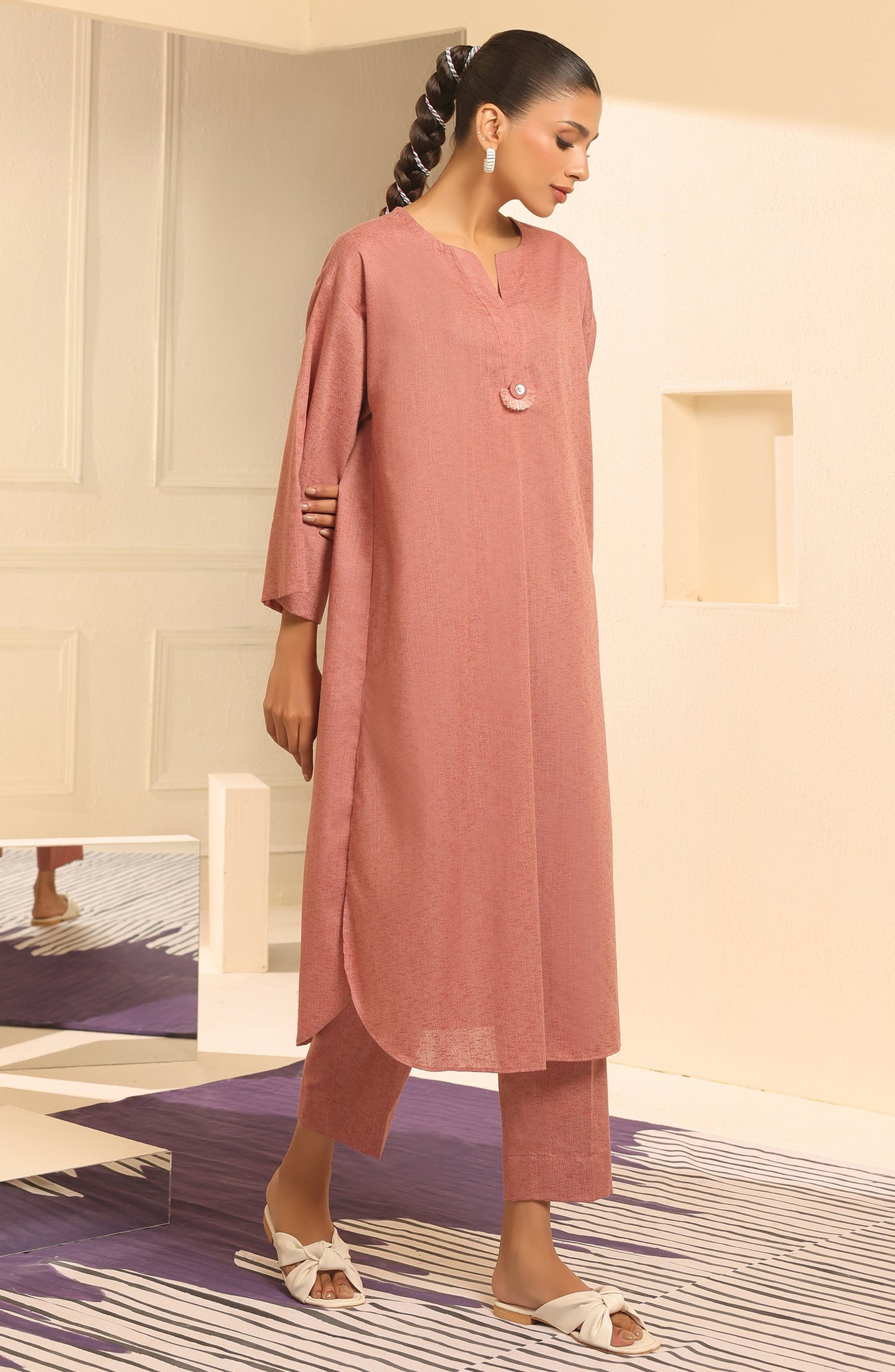 Orient - Stitched 2 Piece Plain Poly Viscose Shirt and POLY VISCOSE Pant
