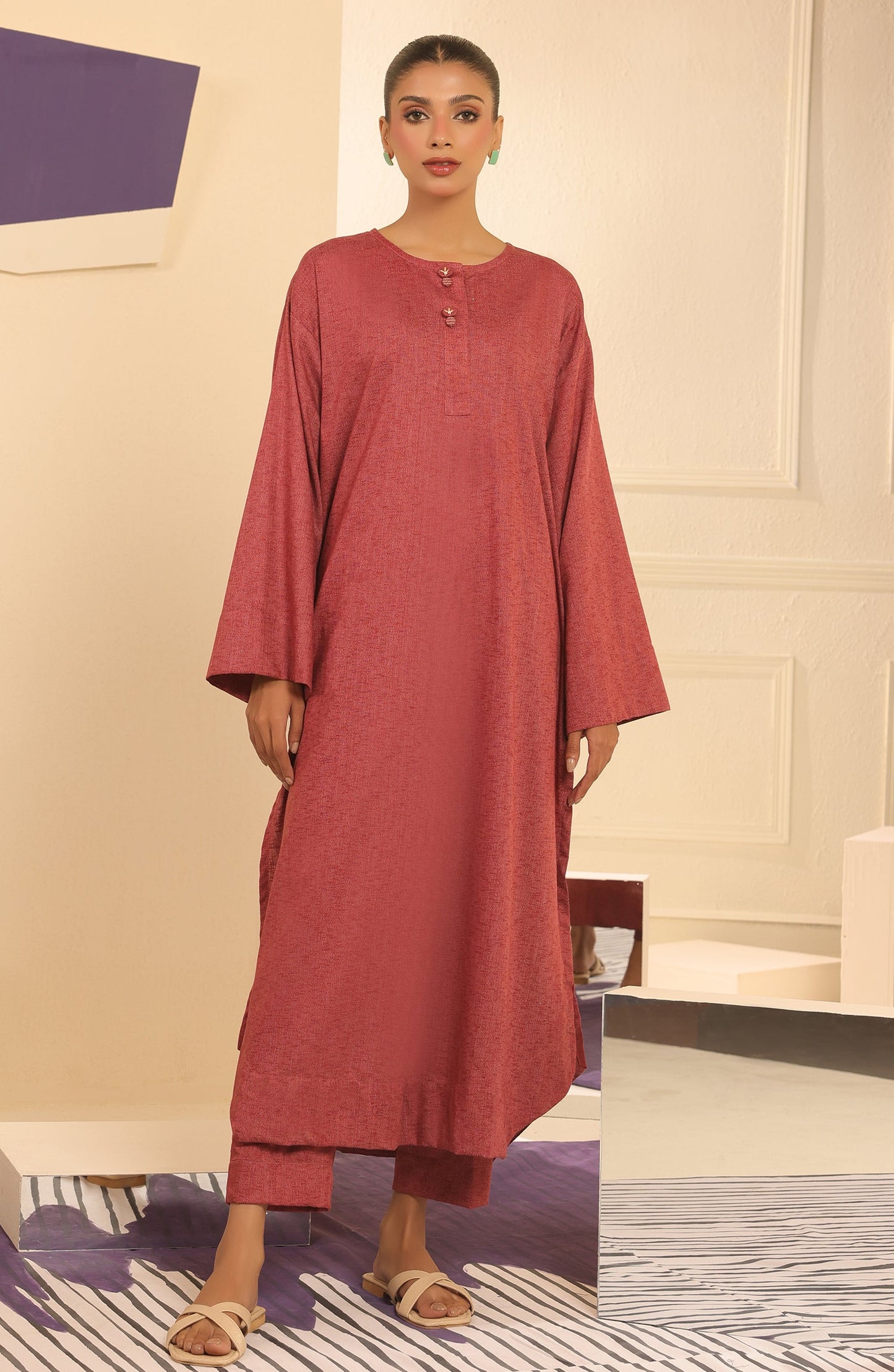Orient - Stitched 2 Piece Plain Poly Viscose Shirt and POLY VISCOSE Pant