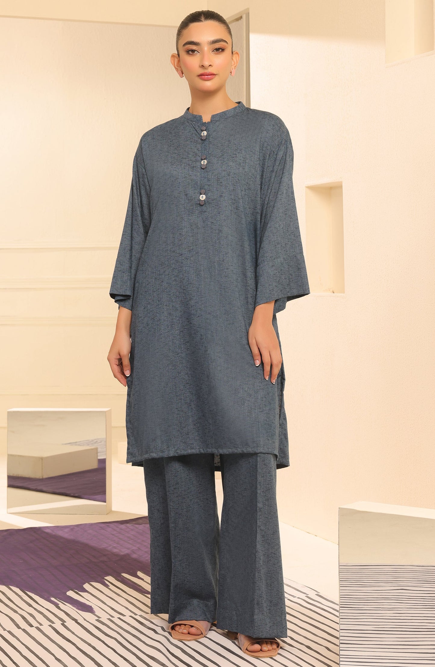 Orient - Stitched 2 Piece Plain Poly Viscose Shirt and POLY VISCOSE Pant