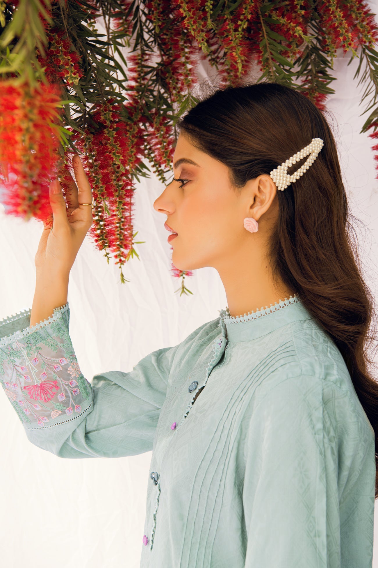 BTW - EMBROIDERED SHIRT WITH TROUSERS