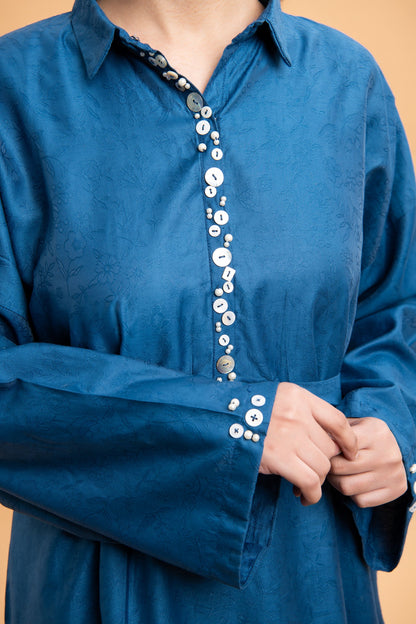 BTW - DROP SHOULDER SHIRT WITH BOW DETAIL