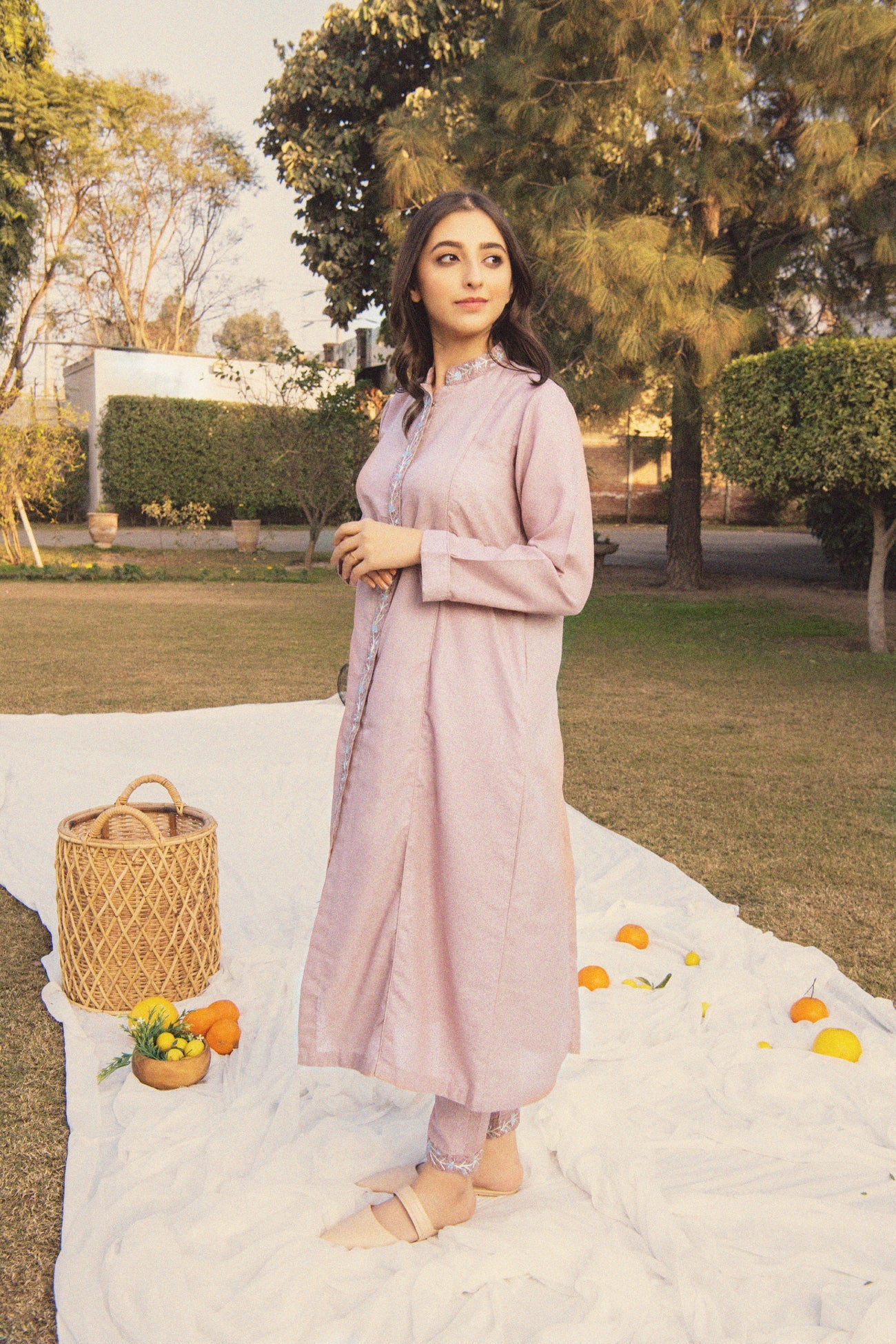 BTW - EMBROIDERED 2PCS SET