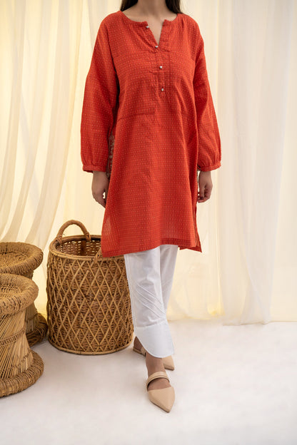 BTW - PATCH POCKET EMBROIDRED KURTA