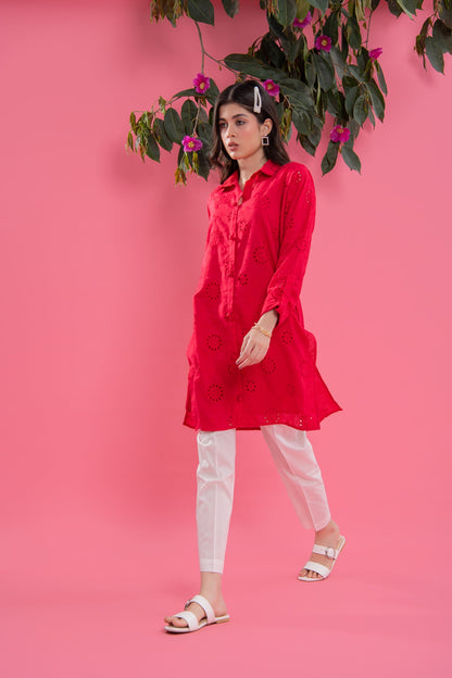 BTW - BUTTON DOWN CHIKEN KARI TUNIC