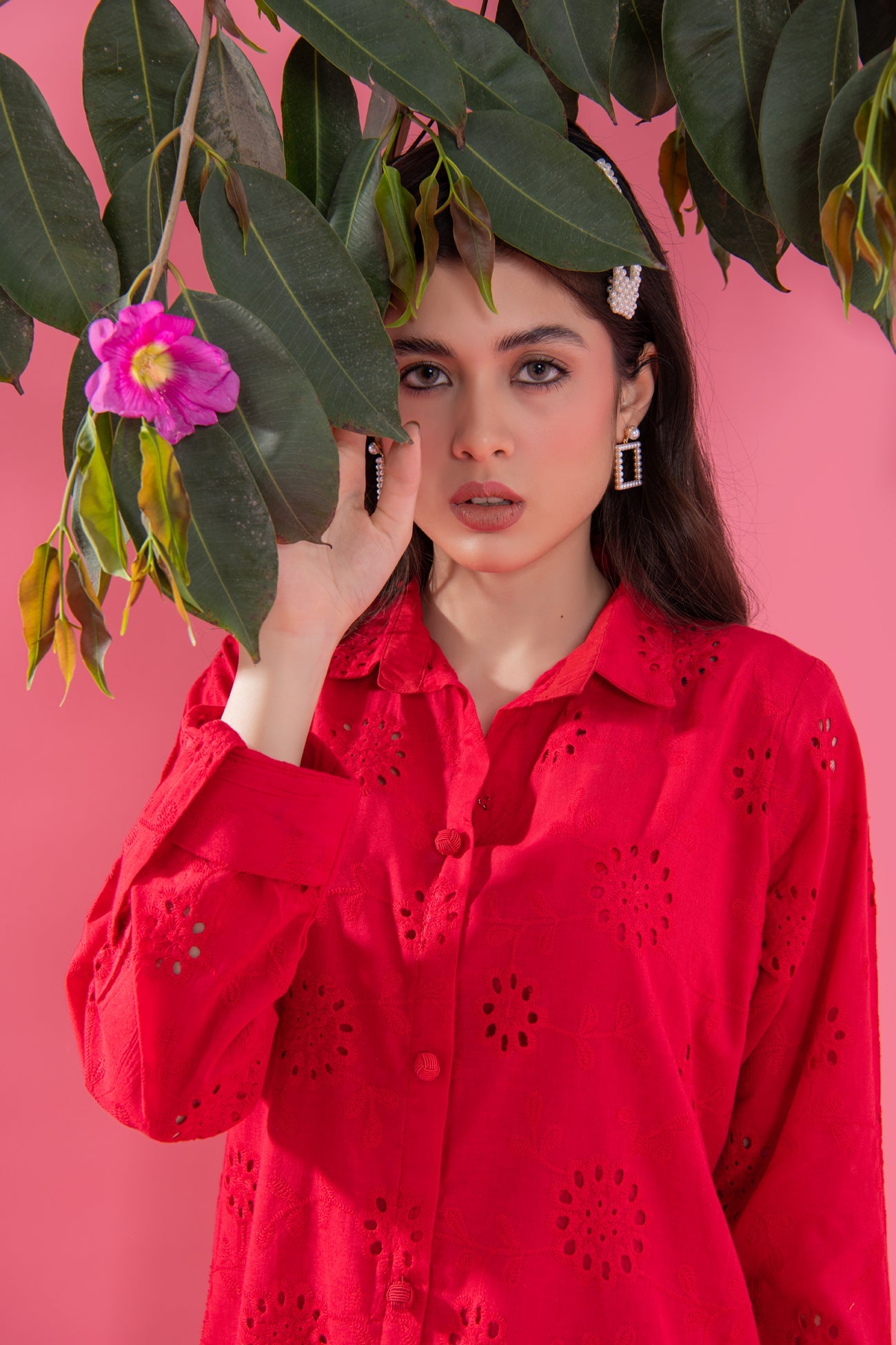 BTW - BUTTON DOWN CHIKEN KARI TUNIC