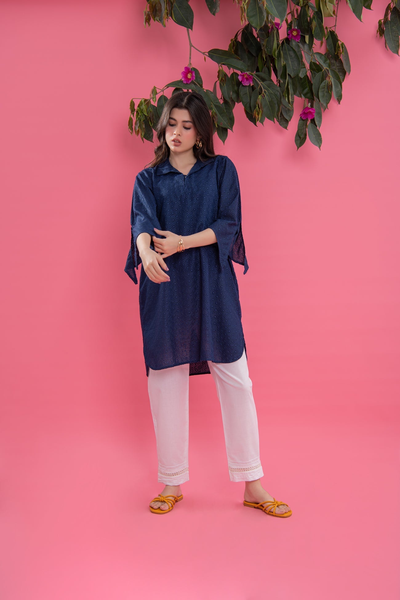 BTW - KNOTTED SLEEVE BASIC CHIKEN KARI TUNIC