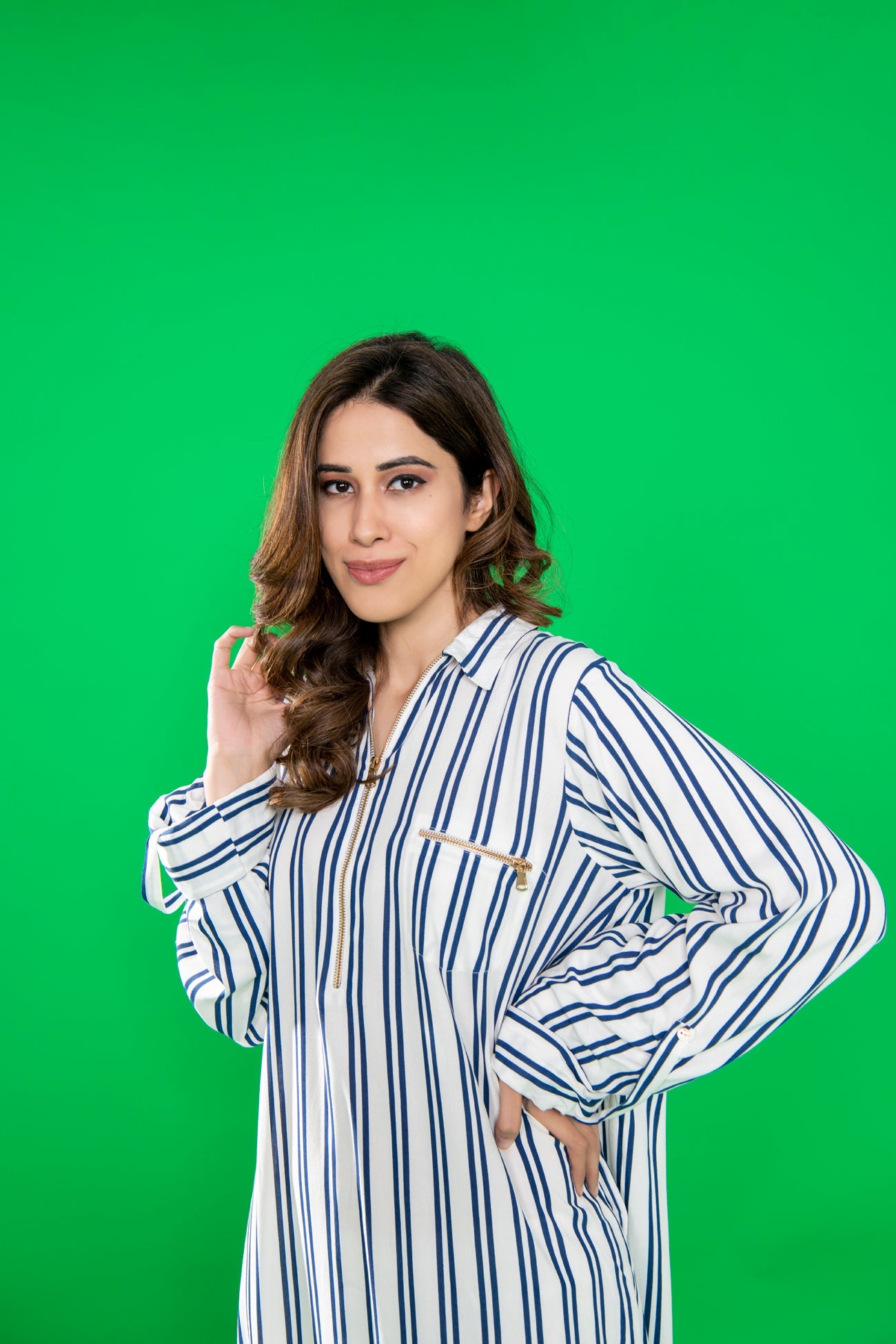 BTW - STRAIGHT SHIRT WITH ZIP