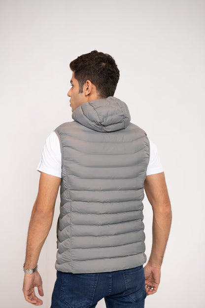 BTW - HOODED PUFFER GILET